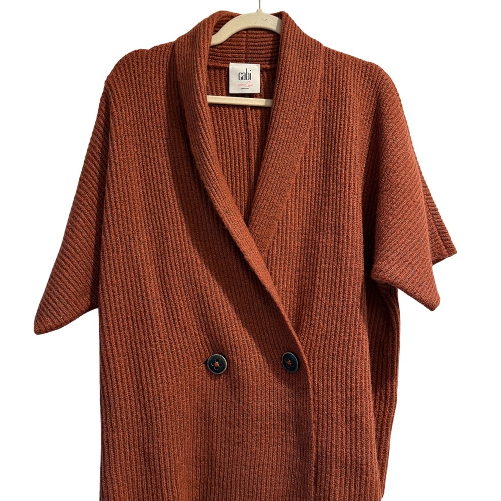 CAbi Rust Double-Breasted Women's Sweater